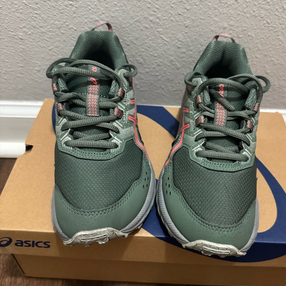 Asics Kids' Sneakers in Green and Pink unisex